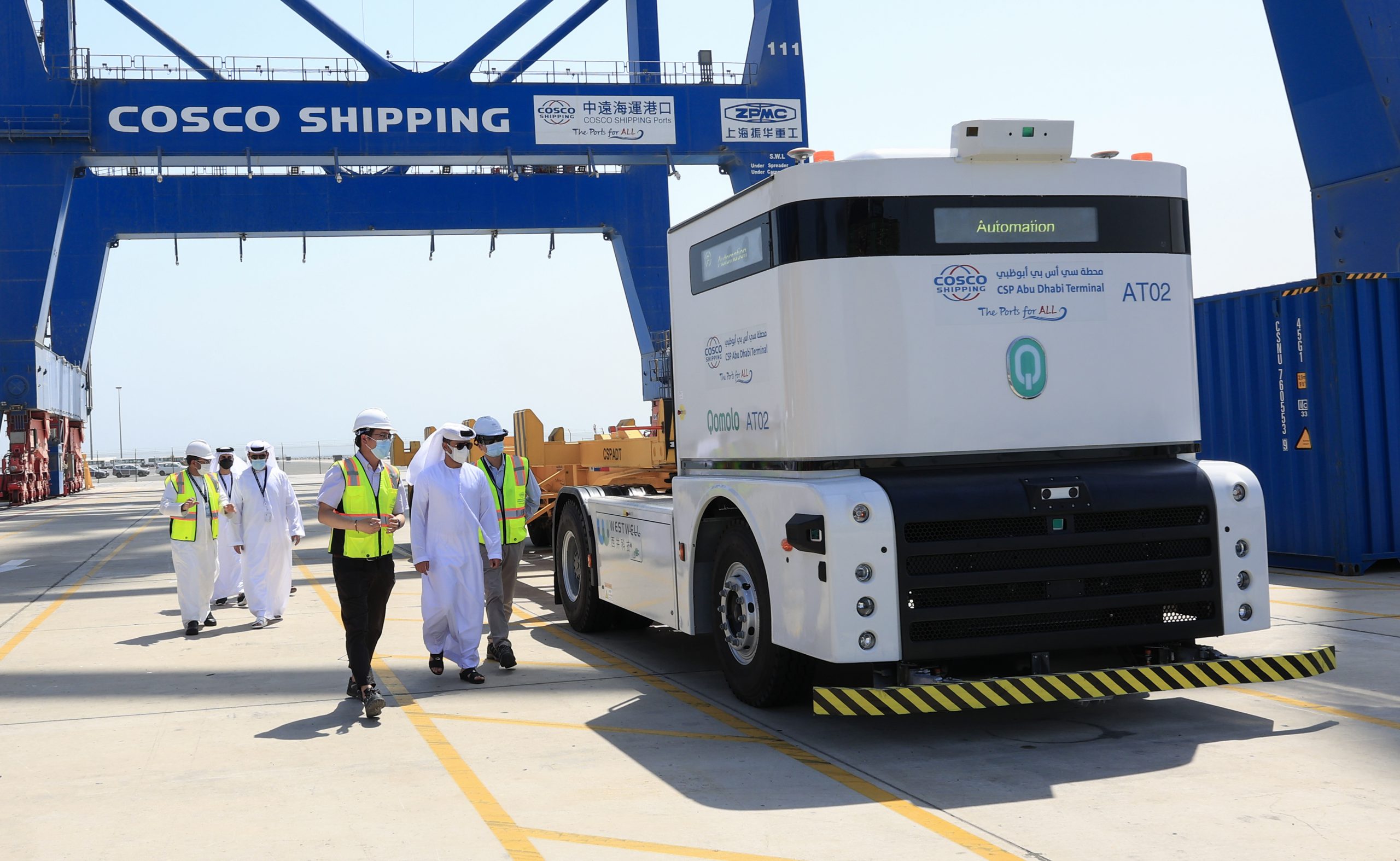 CSP Abu Dhabi Terminal and Khalifa Port Implement Region’s First Autonomous Port Truck System